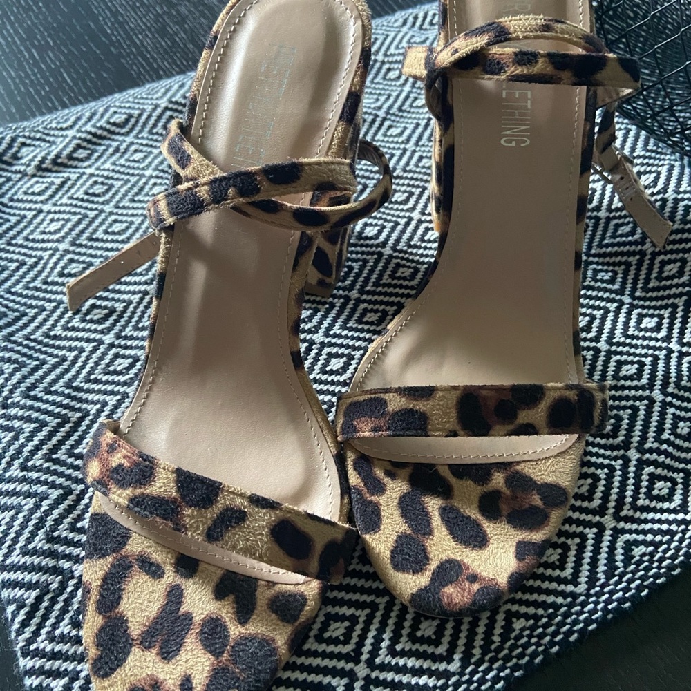 Lace up block heels